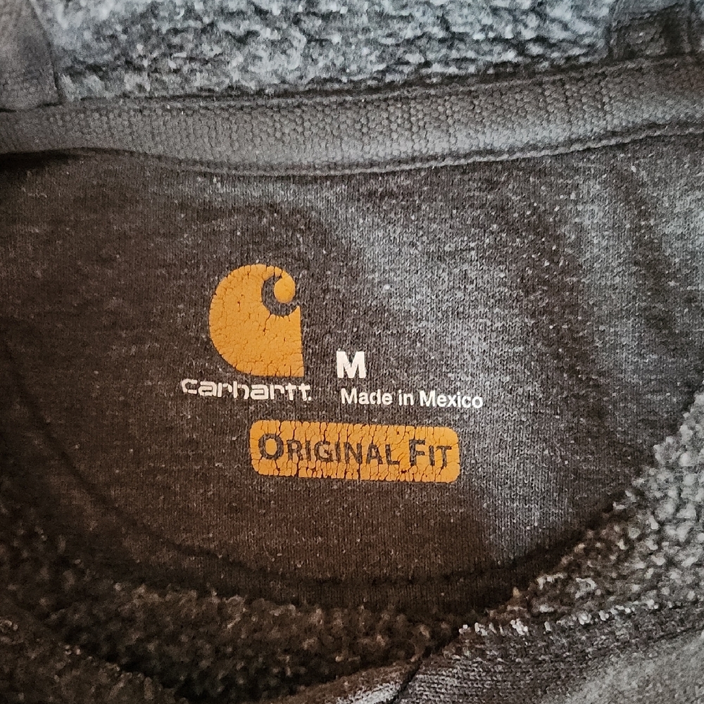 Carhartt Charcoal Hoodie with Logo - Picture 3 of 5
